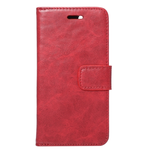 Leather Flip Case για Apple iPhone 7 Crazy Horse Pattern Red