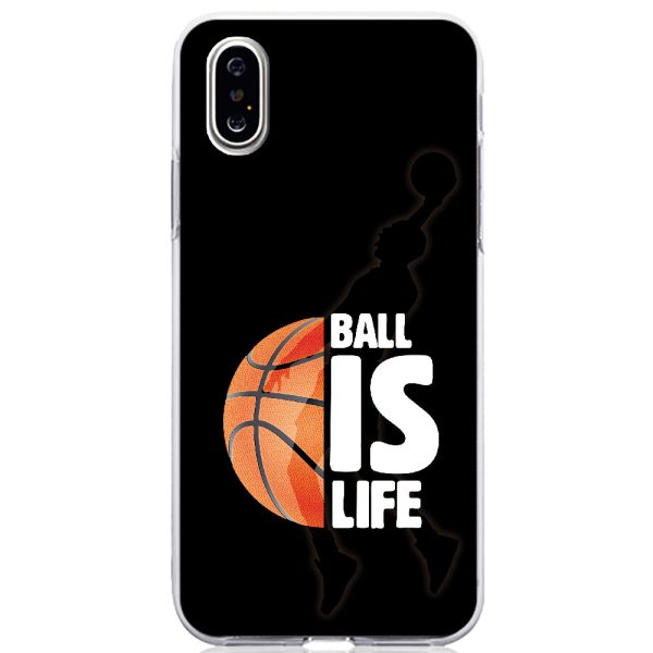 Θήκη με σχέδιο Basketball Is Life Black για Apple Θήκη Σιλικόνης (Διάφανο TPU)