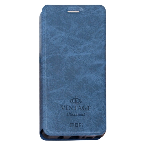 MOFI VINTAGE Leather Flip Case για Samsung A720 Galaxy A7 (2017) Crazy Horse Blue (A21836812)