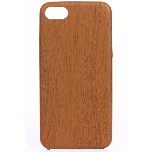 OEM Μαλακή θήκη με όψη ξύλου για Apple Iphone 7 Dark Wood Pattern