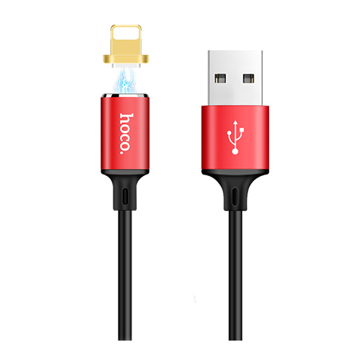 Hoco U28 High Speed Lightning Magnetic Cable 1m Red (6957531065920)