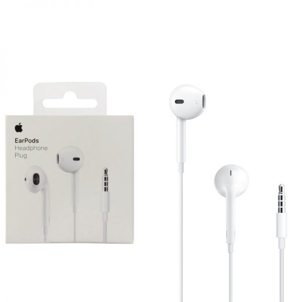 APPLE HANDS FREE STEREO EARPODS WITH REMOTE AND MIC MNHF2ZM/A 3.5m WHITE PACKING OR