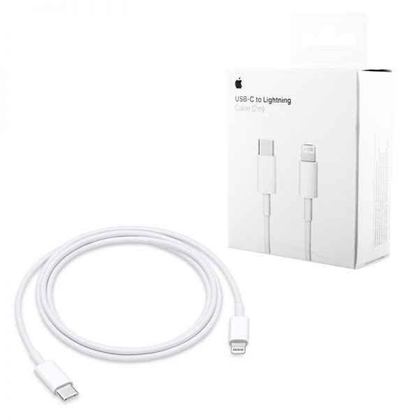APPLE USB-C TYPE C TO LIGHTNING MKQ42ZM/A A1702 ΦΟΡΤΙΣΗΣ-DATA 2m WHITE PACKING OR
