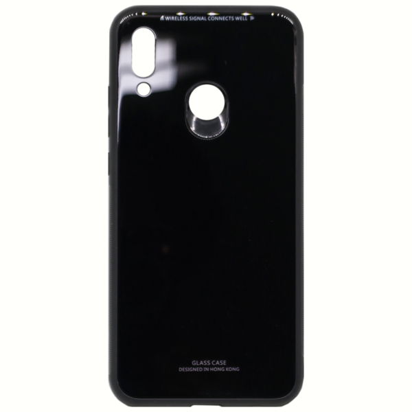 OEM Glass Hard Case για Huawei P Smart (2019) Black
