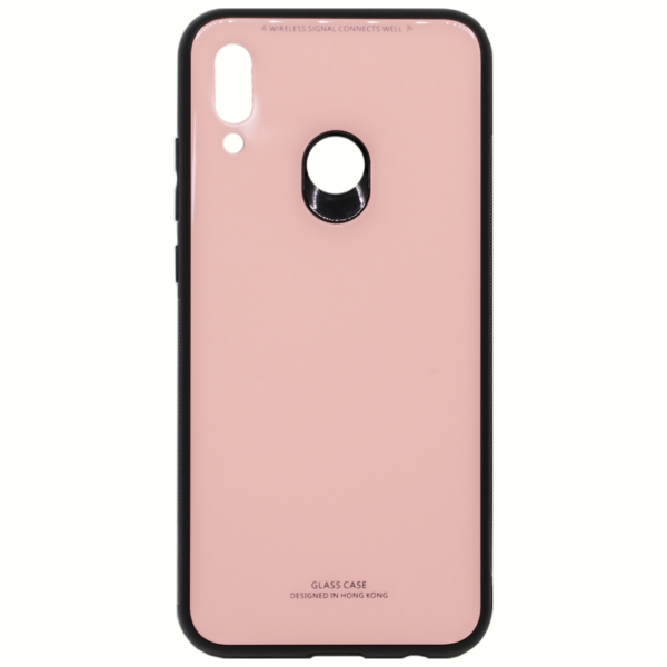 OEM Glass Hard Case για Huawei P Smart (2019) Pink