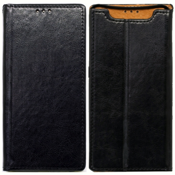OEM Leather Book Case with Magnet για Samsung A805 Galaxy A80 Black