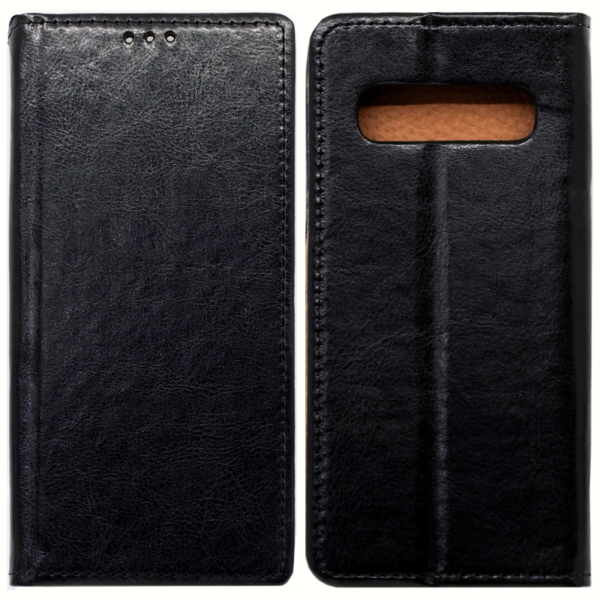 OEM Leather Book Case with Magnet για Samsung G973 Galaxy S10 Black