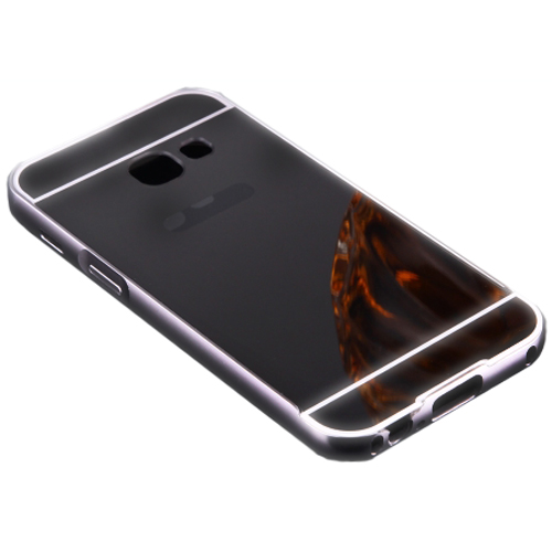 Μεταλλική Θήκη Προστασίας Mirror και Bumper για Samsung A720 Galaxy A7 (2017) Black